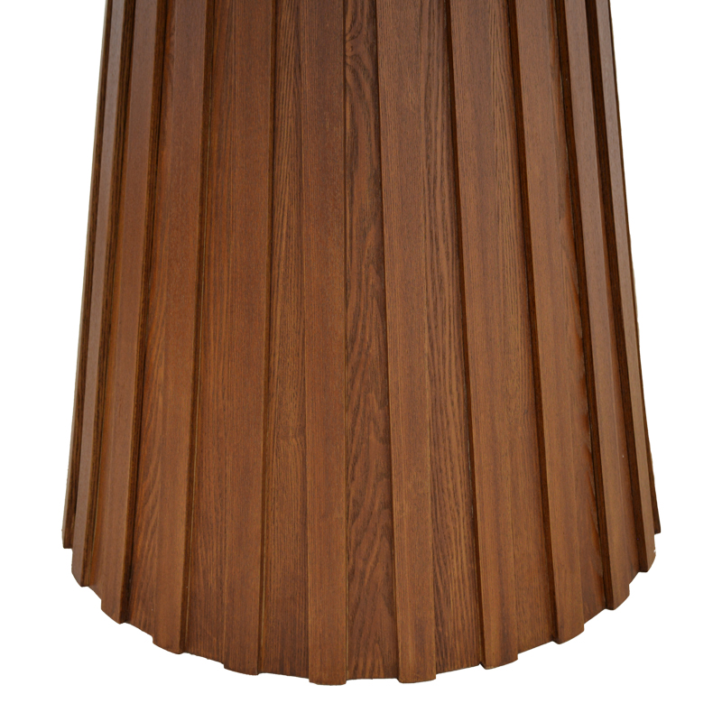 Τραπέζι Franzel pakoworld sintered stone σε όψη μαρμάρου-mdf σε φυσική απόχρωση Φ120x75εκ