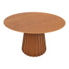 Τραπέζι Franzel pakoworld mdf καρυδί Φ120x75εκ