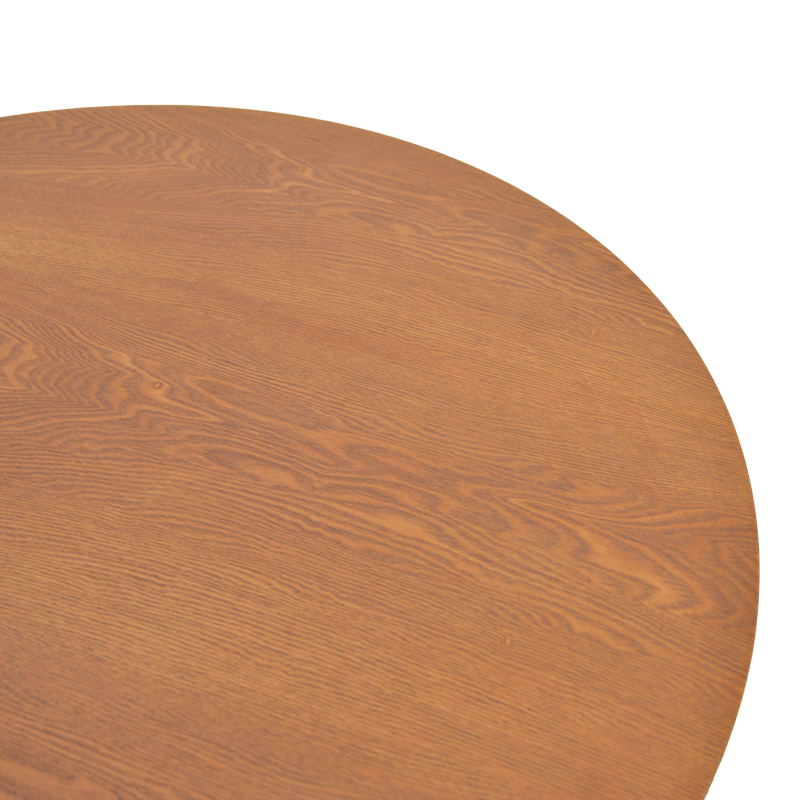 Τραπέζι Franzel pakoworld mdf καρυδί Φ120x75εκ