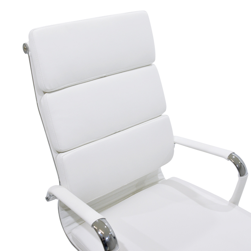 Manager office chair Tokyo pakoworld with PU white colour Manager office chair Tokyo pakoworld with PU white colour