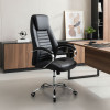 Sonar pakoworld manager office chair with PU in black colour