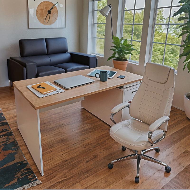 Sonar pakoworld manager office chair with PU in white color Sonar pakoworld manager office chair with PU in white color