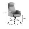 Manager office chair Derjio pakoworld brown pu 68x66x115cm