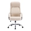 Manager office chair Rianda pakoworld beige pu 70x6x116-124cm