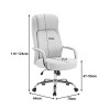 Manager office chair Rianda pakoworld beige pu 70x6x116-124cm