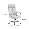 Manager office chair Venza pakoworld beige pu 70x65x117-124cm