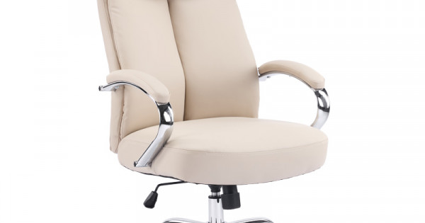 Manager office chair Venza pakoworld beige pu 70x65x117-124cm