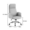 Manager office chair Derjio pakoworld beige pu 68x66x115cm