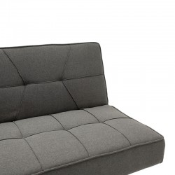 Καναπές-κρεβάτι Travis pakoworld 3θέσιος με ύφασμα ανθρακί 175x83x74εκ