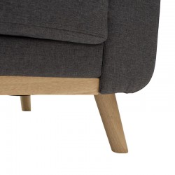 3 seated sofa-bed Carmelo Pakoworld dark grey fabric 214x80x86cm 3 seated sofa-bed Carmelo Pakoworld dark grey fabric 214x80x86cm
