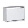 Shoes cabinet Step pakoworld 6 pairs in white color 60x30x42 cm
