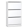 Shoe cabinet Step pakoworld 18 pairs white 73x26x119cm