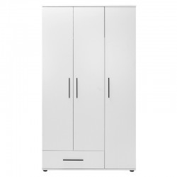 Wardrobe Dynamic pakoworld with 3 doors in white colour 103x52x187cm Wardrobe Dynamic pakoworld with 3 doors in white colour 103x52x187cm
