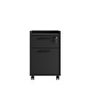 Gamer pakoworld office drawer unit on wheels in black shade 40x40x56cm