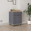 Taker pakoworld office drawer unit on wheels in anthracite shade 41x45x61cm