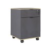 Taker pakoworld office drawer unit on wheels in anthracite shade 41x45x61cm