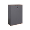 Office cabinet Taker I pakoworld in anthracite shade 72x34x109cm