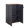 Office cabinet Taker I pakoworld in anthracite shade 72x34x109cm