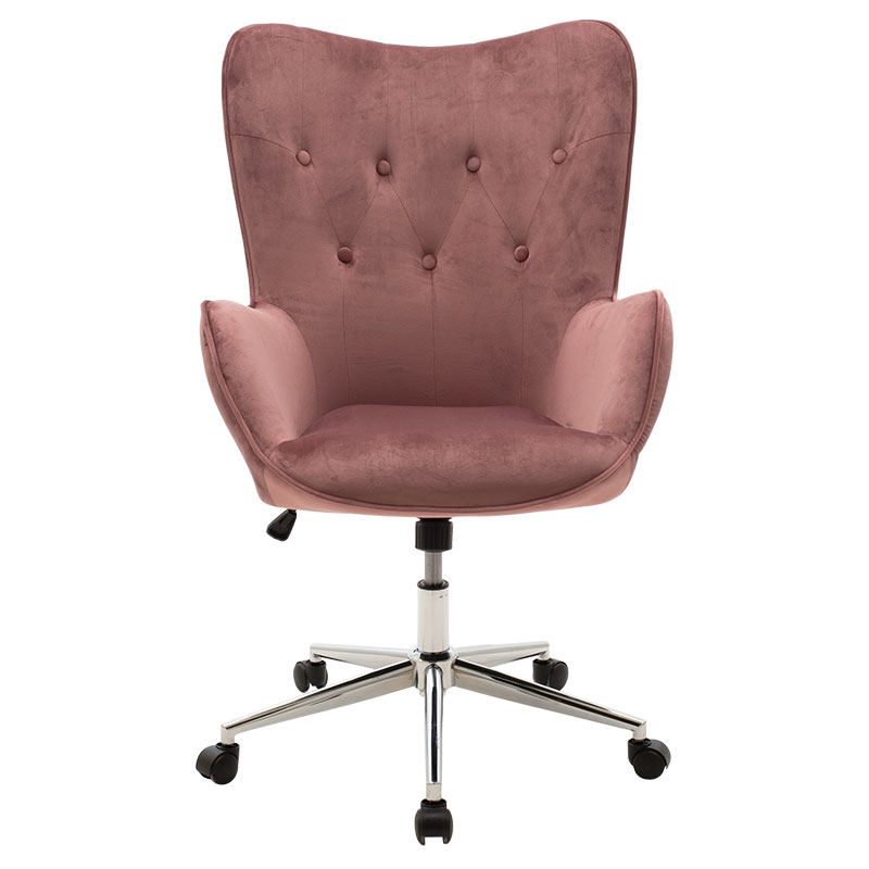 Manager office chair Kido pakoworld in rotten apple velvet color Manager office chair Kido pakoworld in rotten apple velvet color