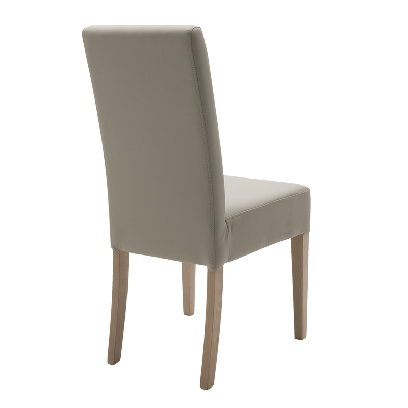 Chair Ditta pakoworld with grey pu - wooden legs sonoma Chair Ditta pakoworld with grey pu - wooden legs sonoma