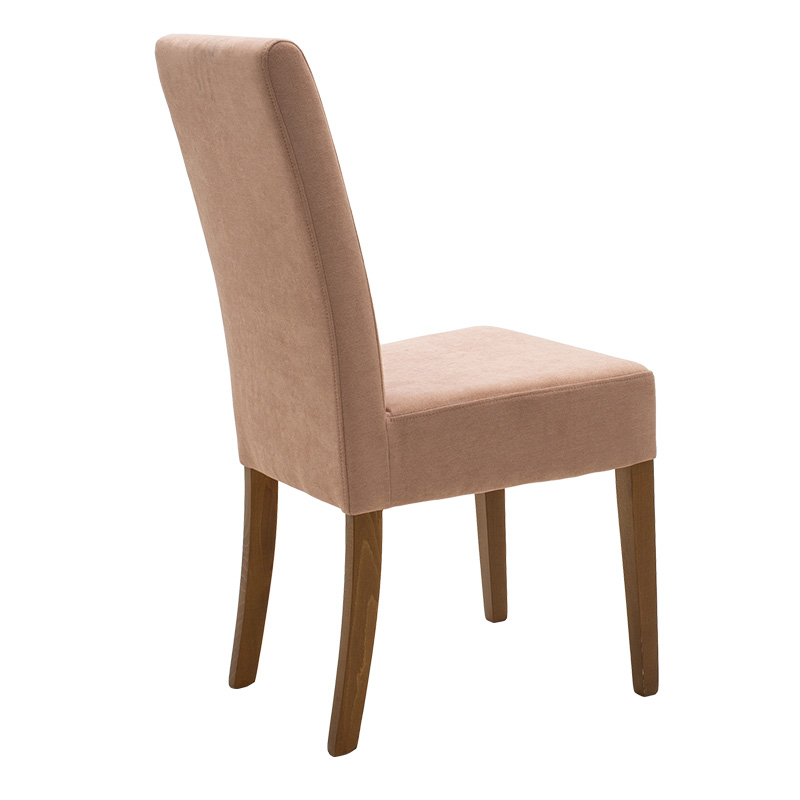 Chair Ditta pakoworld with rotten apple fabric - wooden legs walnut Chair Ditta pakoworld with rotten apple fabric - wooden legs walnut