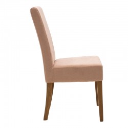 Chair Ditta pakoworld with rotten apple fabric - wooden legs walnut Chair Ditta pakoworld with rotten apple fabric - wooden legs walnut
