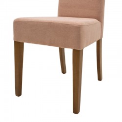 Chair Ditta pakoworld with rotten apple fabric - wooden legs walnut Chair Ditta pakoworld with rotten apple fabric - wooden legs walnut
