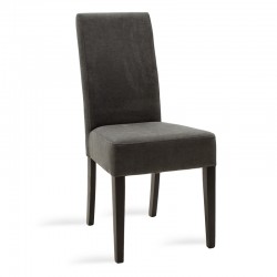 Wooden chair Ditta pakoworld with dark grey fabric - wooden legs wenge Wooden chair Ditta pakoworld with dark grey fabric - wooden legs wenge