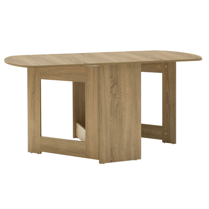 Dining table Nadine pakoworld polymorphic-extendable color sonoma 160x80x76.5cm Dining table Nadine pakoworld polymorphic-extendable color sonoma 160x80x76.5cm