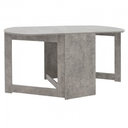 Dining table Nadine pakoworld polymorphic-extendable color grey antique 160x80x76.5cm Dining table Nadine pakoworld polymorphic-extendable color grey antique 160x80x76.5cm