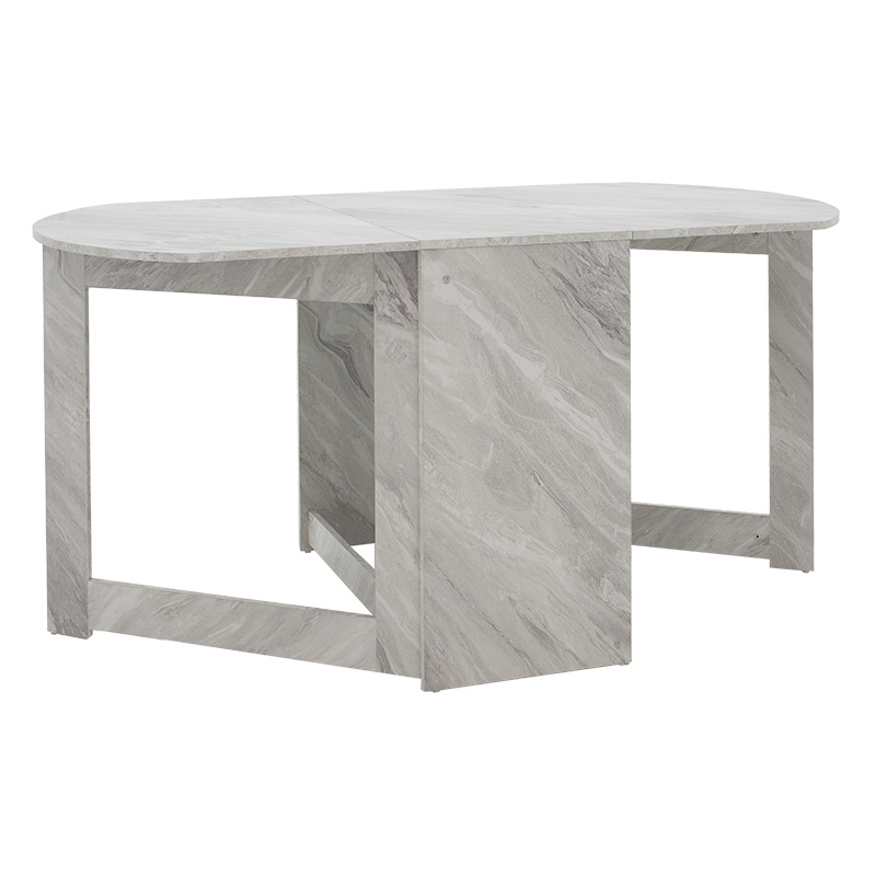 Dining table Nadine pakoworld polymorphic-extendable color white marble 160x80x76.5cm Dining table Nadine pakoworld polymorphic-extendable color white marble 160x80x76.5cm