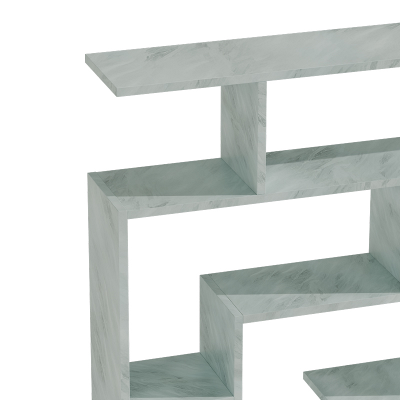 Bookcase Nardy pakoworld white marble 125x22x129cm Bookcase Nardy pakoworld white marble 125x22x129cm