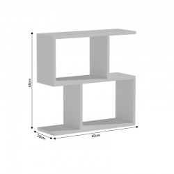 Side table Kora pakoworld melamine white 60x20x60cm
