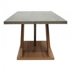 Τραπέζι σαλονιού Solange pakoworld σε γκρι-sonoma απόχρωση 110x55x47.5εκ