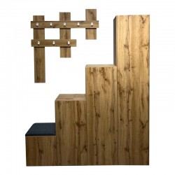 Nenich pakoworld entrance furniture in sonoma shade 150x37x180cm Nenich pakoworld entrance furniture in sonoma shade 150x37x180cm