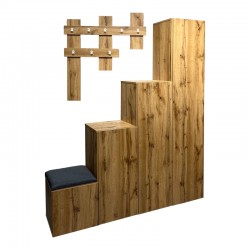 Nenich pakoworld entrance furniture in sonoma shade 150x37x180cm Nenich pakoworld entrance furniture in sonoma shade 150x37x180cm