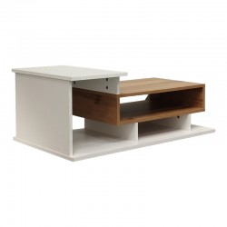 Coffee table Nuvele pakoworld in white-sonoma shade 90x50x35cm