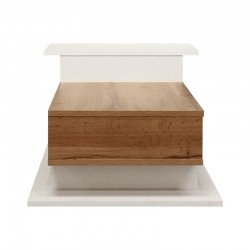 Coffee table Nuvele pakoworld in white-sonoma shade 90x50x35cm