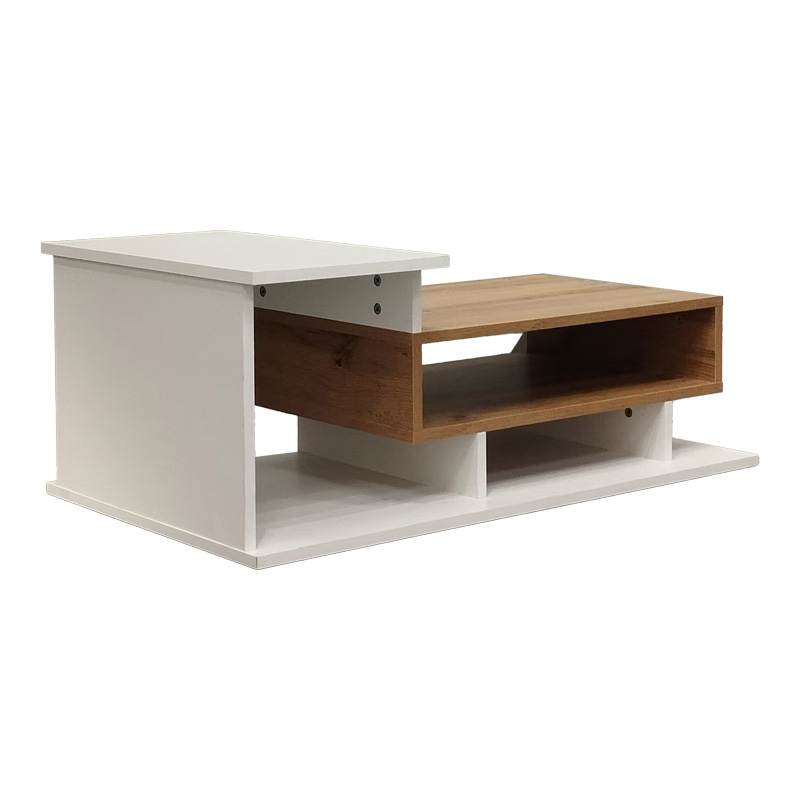 Coffee table Nuvele pakoworld in white-sonoma shade 90x50x35cm