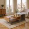 Coffee table Nuvele pakoworld in grey cement-sonoma shade 90x50x35cm