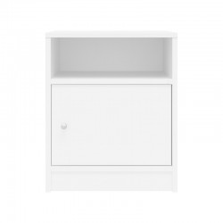 Foly pakoworld bedside table with a cabinet in white 40x40x50cm