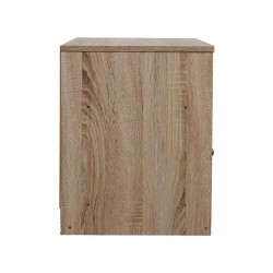 Foly pakoworld bedside table with a cabinet in sonoma-anthracite shade 40x40x50cm