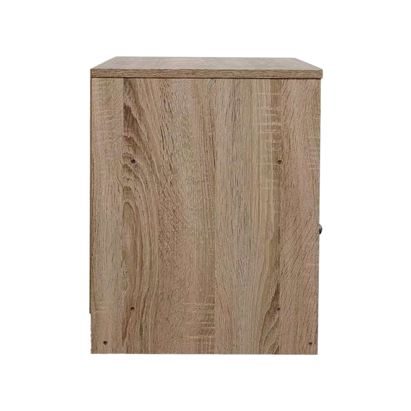 Foly pakoworld bedside table with a cabinet in sonoma-anthracite shade 40x40x50cm