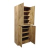 Shoe rack-cabinet Kebell pakoworld in oak shade 71x41.5x180.4cm