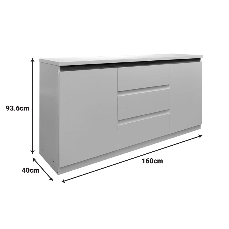 Chiemo pakoworld sideboard in natural shade 160x40x93.6cm