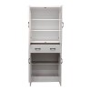Nisso pakoworld display case-wardrobe in white color 80x40x183.5cm