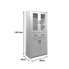 Nisso pakoworld display case-wardrobe in white color 80x40x183.5cm