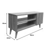 TV cabinet Orianne pakoworld in sonoma color 90x32x46cm