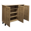Παπουτσοθήκη-ντουλάπι Mantam pakoworld 16 ζεύγων sonoma 115.5x34x87εκ