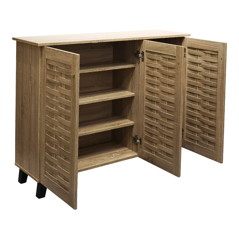 Shoe cabinet Mantam pakoworld 16 pairs sonoma 115.5x34x87cm